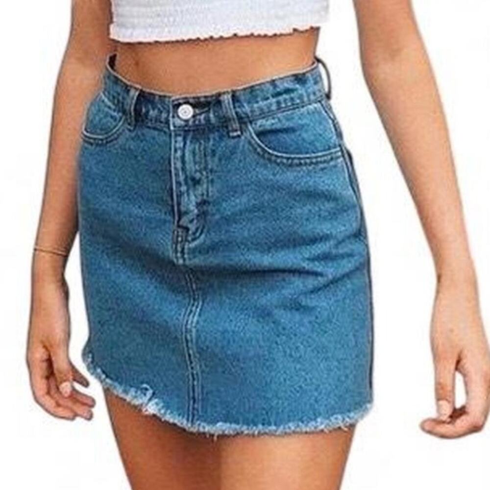 Brandy Melville John Galt Jean Skirt one size